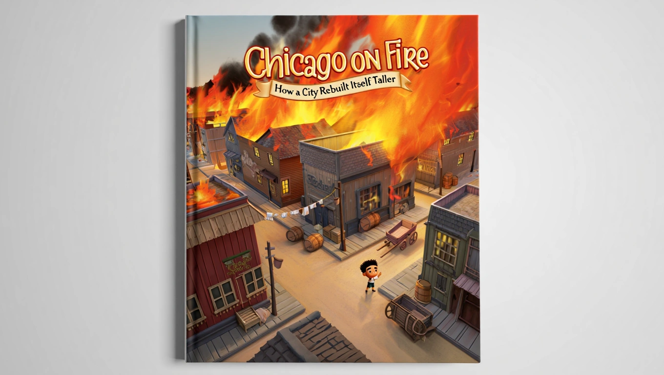 Cover of Chicago on Fire: How a City Rebuilt Itself Taller