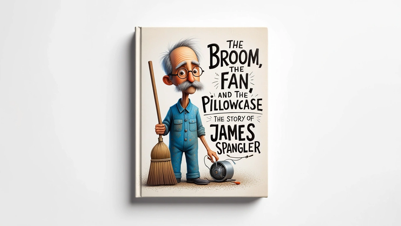 Cover of The Broom, The Fan, and The Pillowcase: The Story of James Spangler